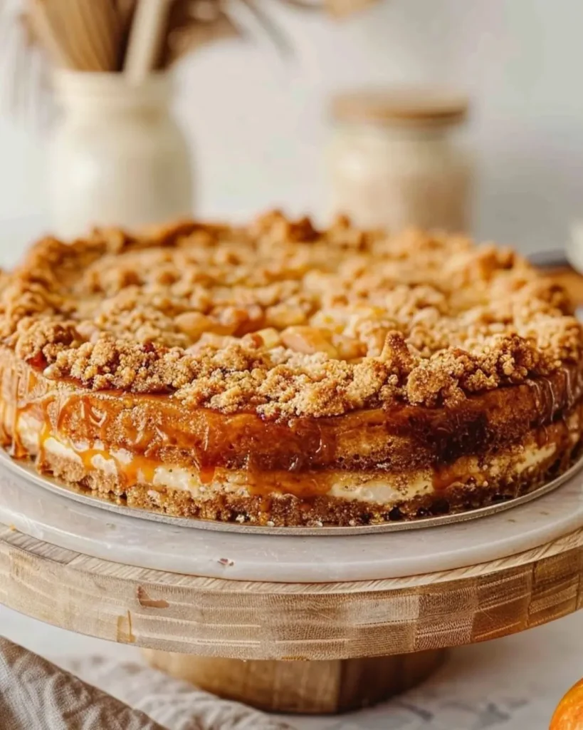 Apple Crisp Cheesecake