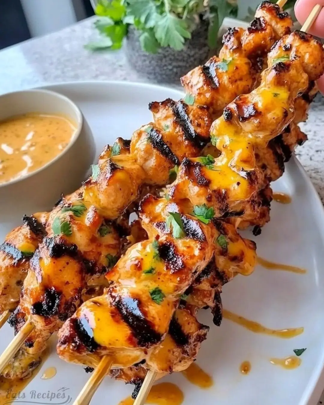 Bang Bang Chicken Skewers