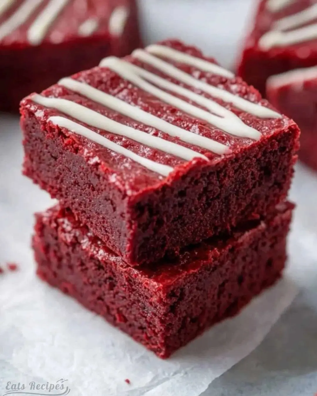 Fudgy Red Velvet Brownies