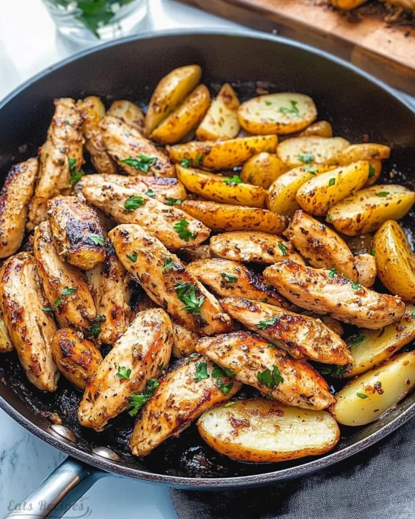 How to Make Garlic Butter Chicken and Potatoes