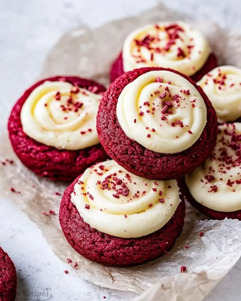 Red Velvet Cupcake Cookies