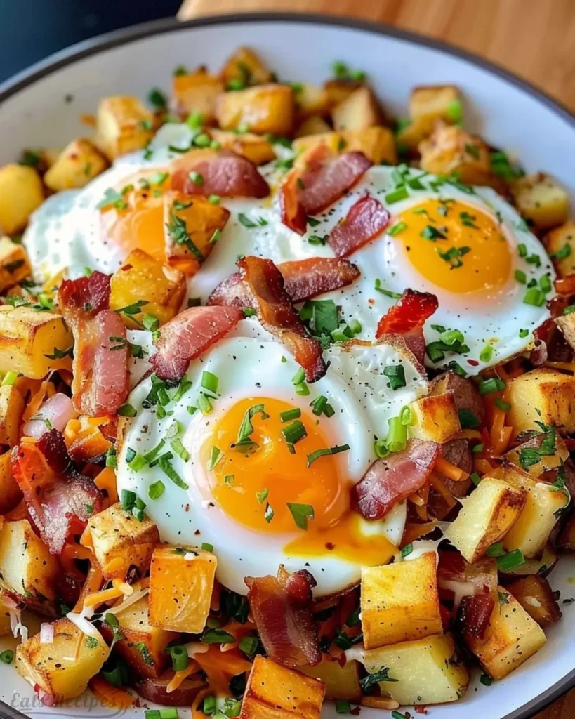 Bacon, Egg, and Potato Hash