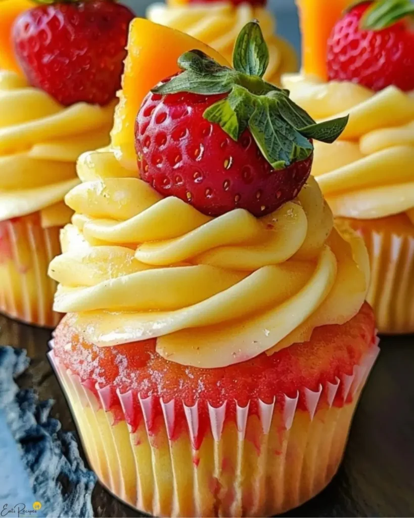 How to Make Strawberry Mango Margarita Cupcakes