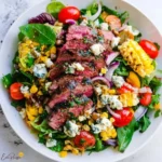 Balsamic Steak Gorgonzola Salad with Grilled Corn Awaits!