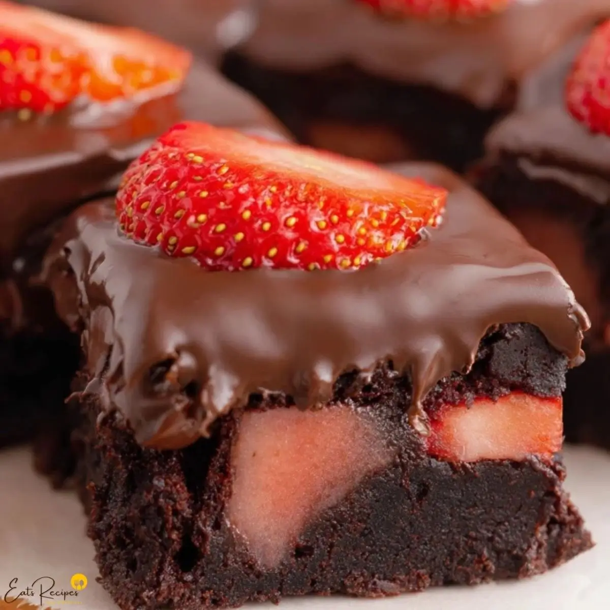Chocolate Covered Strawberry Brownies Indulge in this Delight