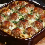 Dump-and-Bake Meatball Casserole