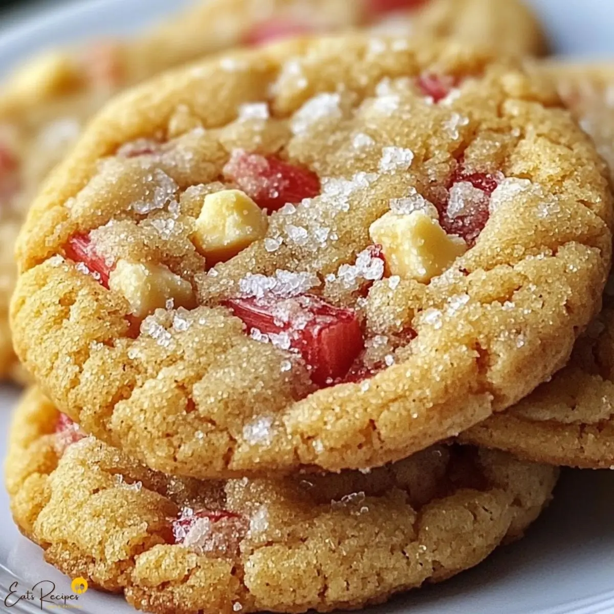 Brown Sugar Rhubarb Cookies