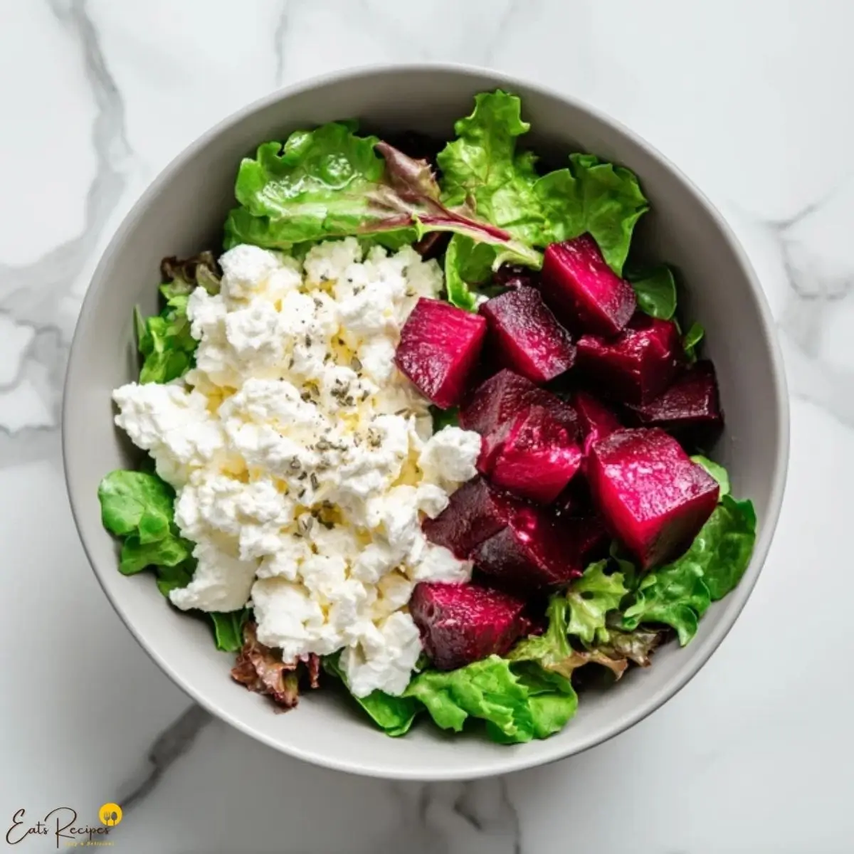 Easy Cottage Cheese and Beet Salad Recipe for Health