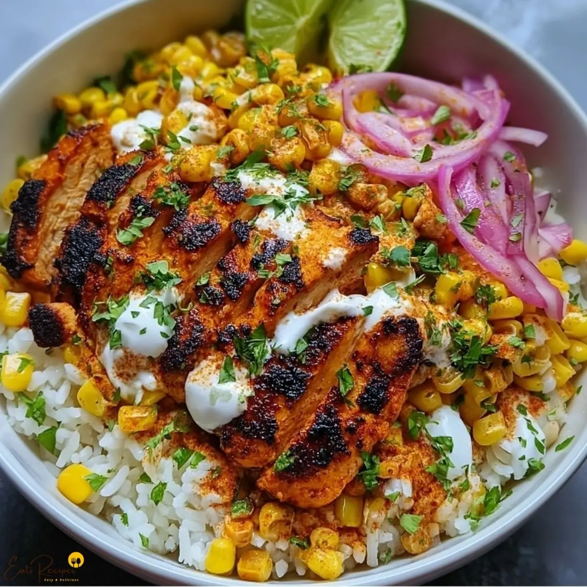 Easy Street Corn Chicken Rice Bowl Recipe