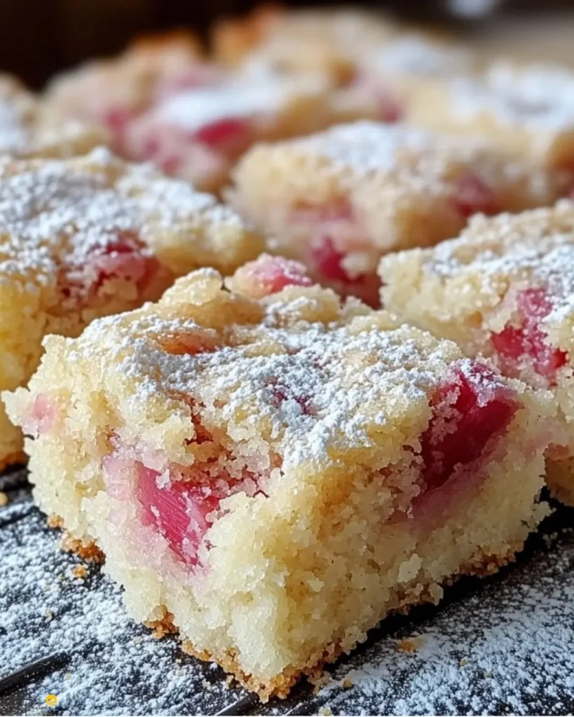 How to Make 3-Ingredient Rhubarb Squares