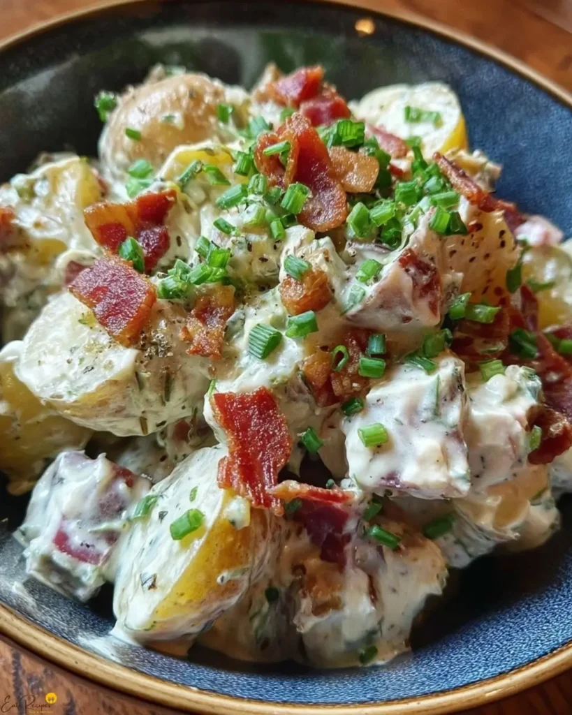 How to Make Bacon Ranch Potato Salad