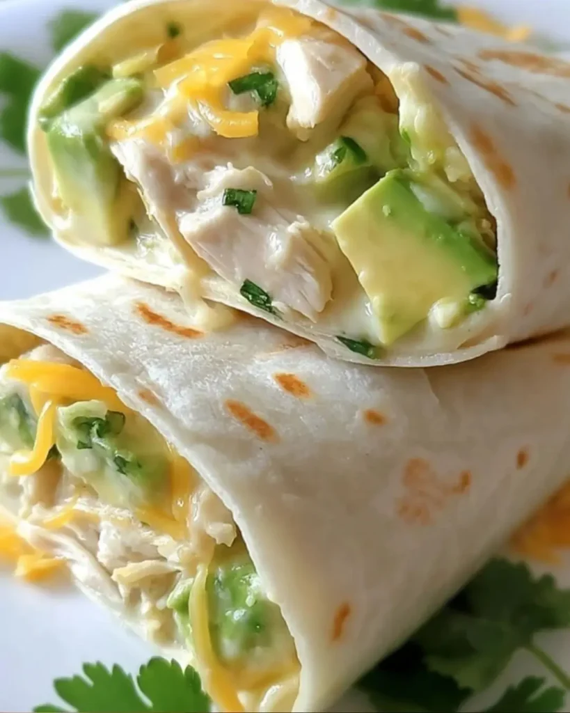 How to Make Chicken Avocado Ranch Burritos