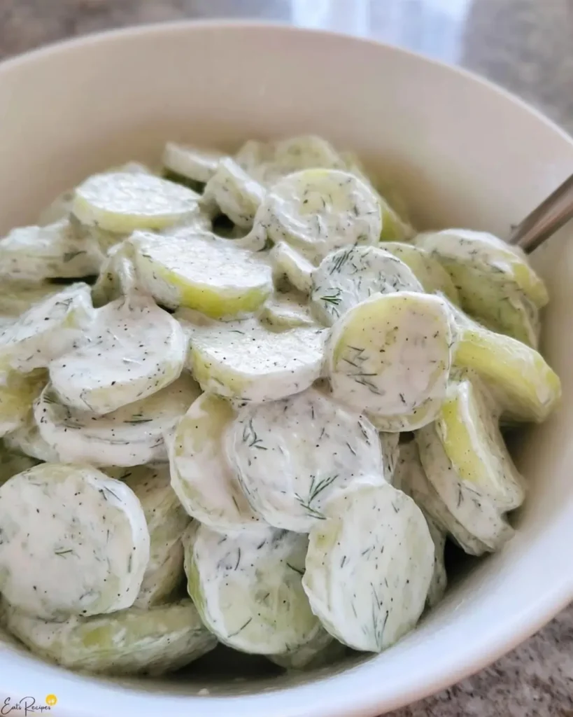 How to Make Creamy Cucumber Salad