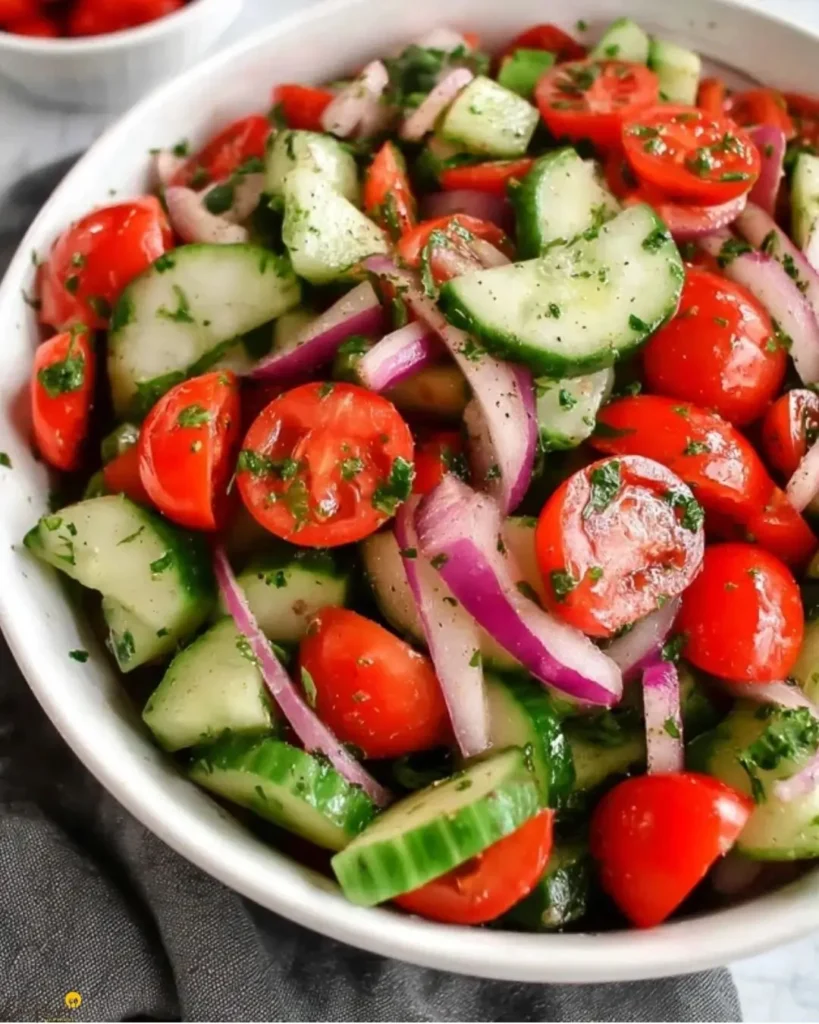 How to Make Cucumber Tomato Salad