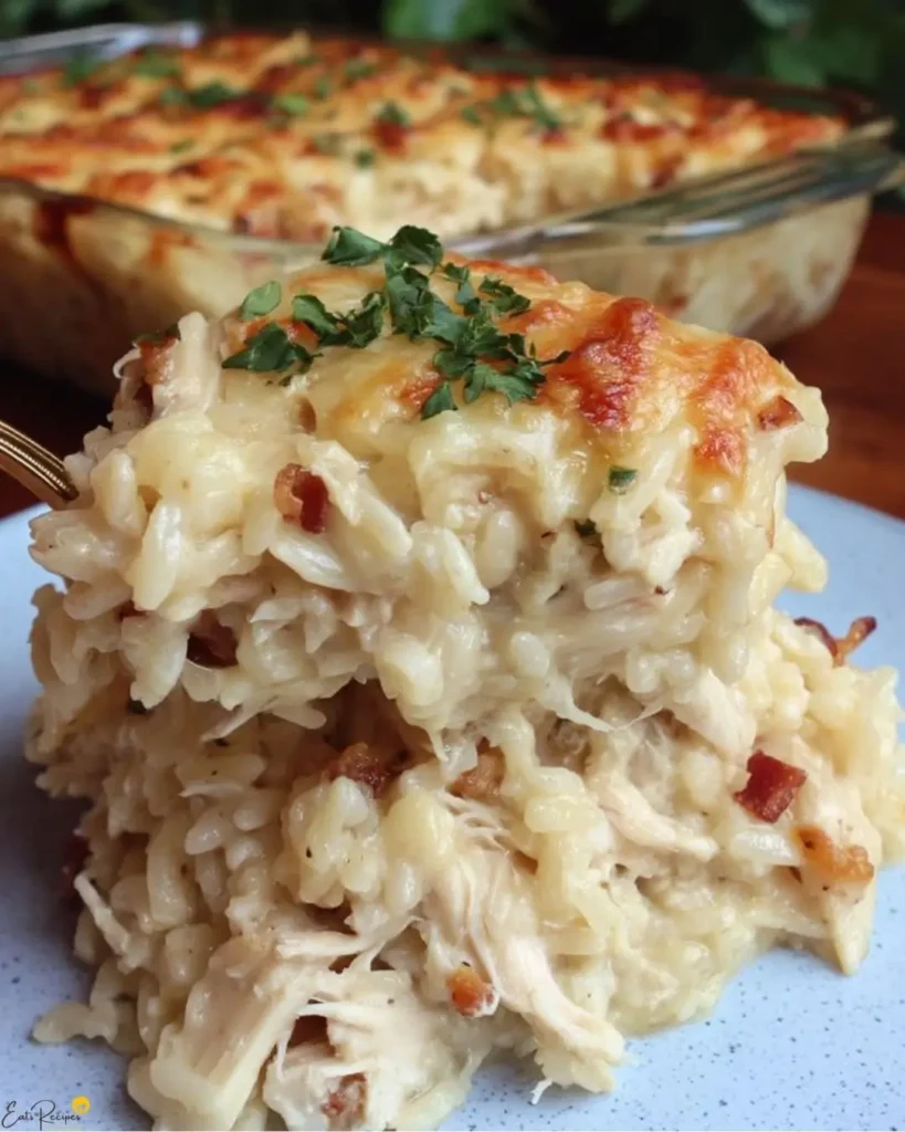 Dump-and-Bake Chicken Alfredo Rice Casserole Recipe 7 How to Make Dump-and-Bake Chicken Alfredo Rice Casserole