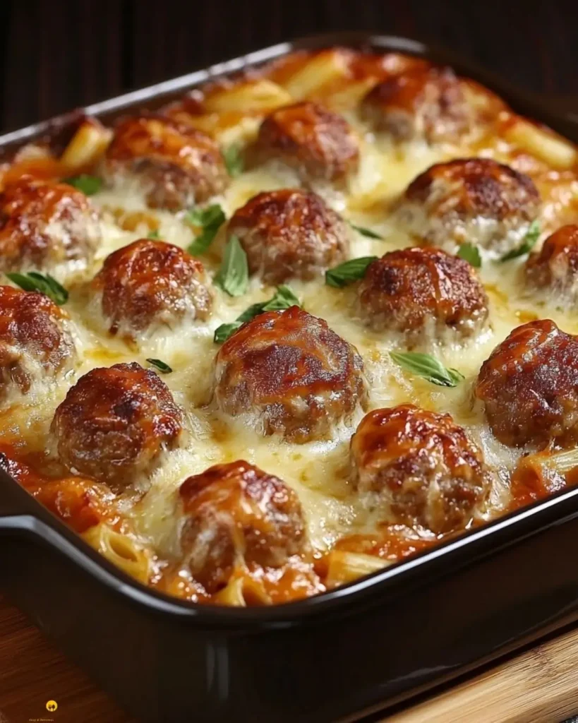 How to Make Dump-and-Bake Meatball Casserole