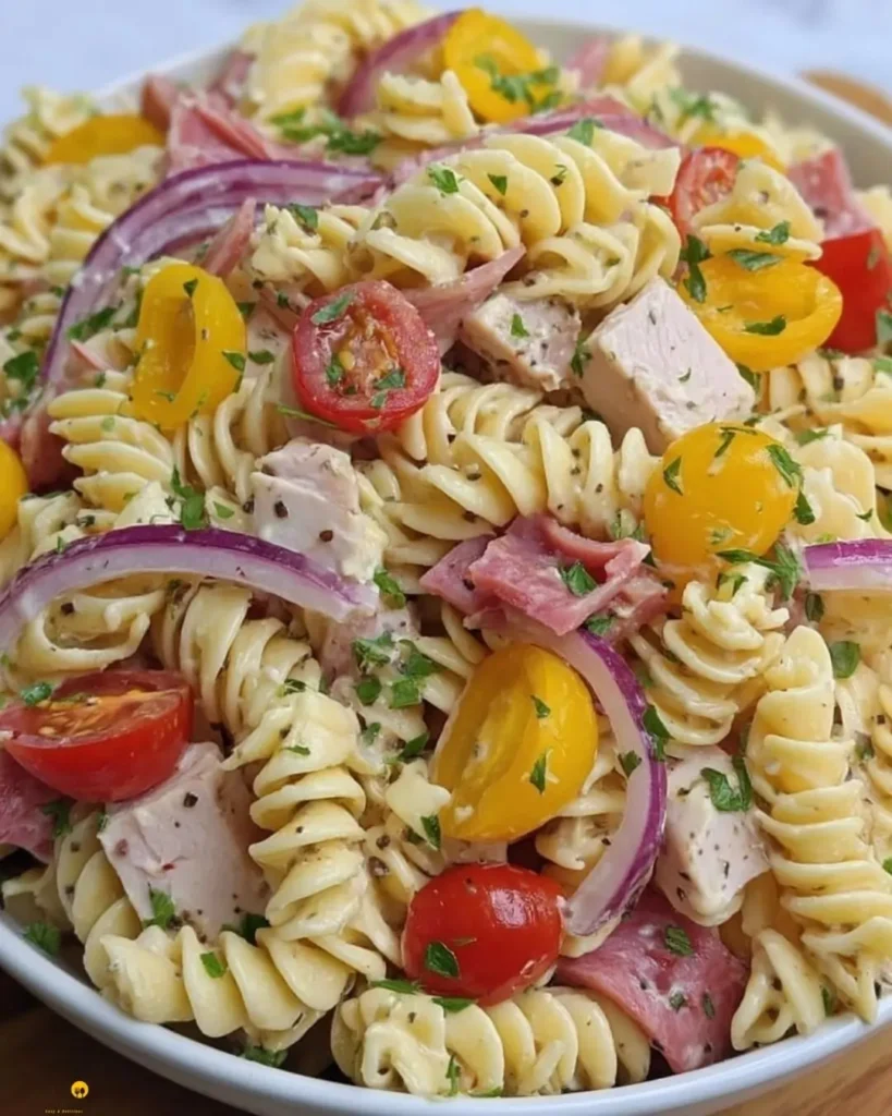 Easy Grinder Pasta Salad Recipe for Summer Picnics 7 How to Make Grinder Pasta Salad