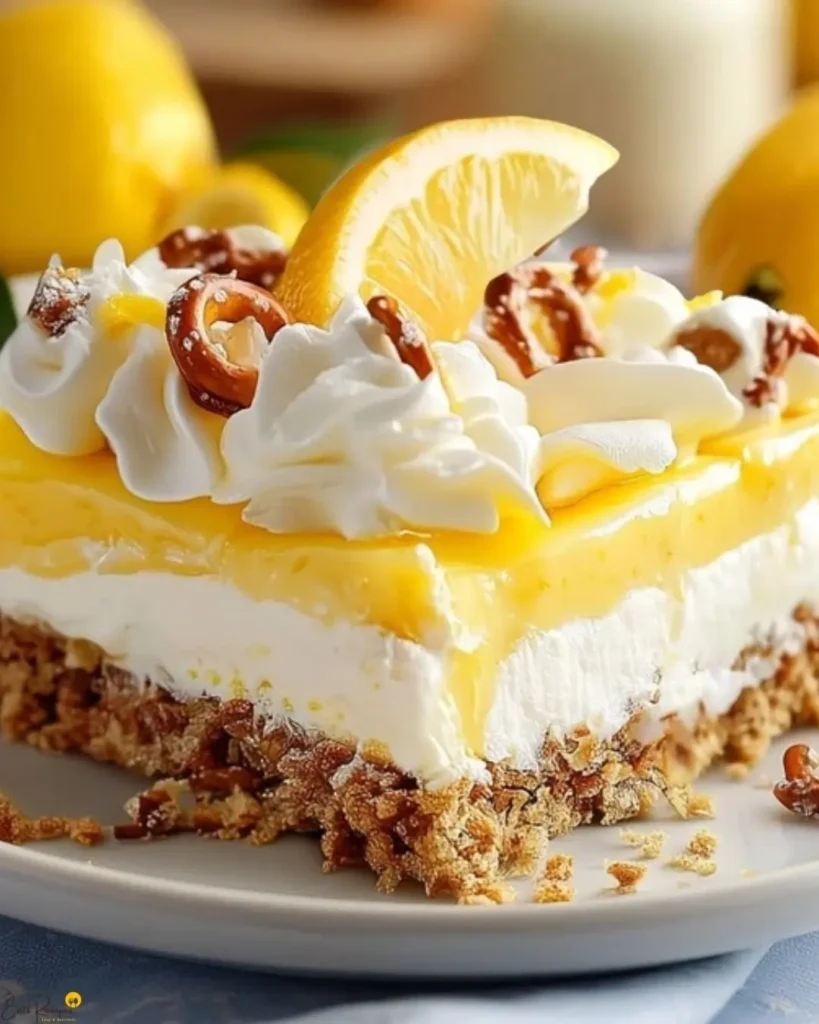 How to Make Lemon Pretzel Dessert
