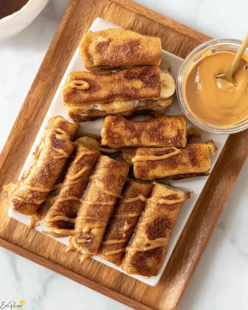 How to Make Peanut Butter Banana French Toast Roll Ups
