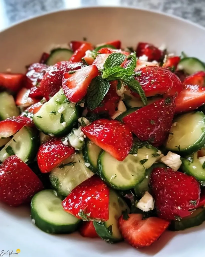 How to Make Strawberry Cucumber Salad
