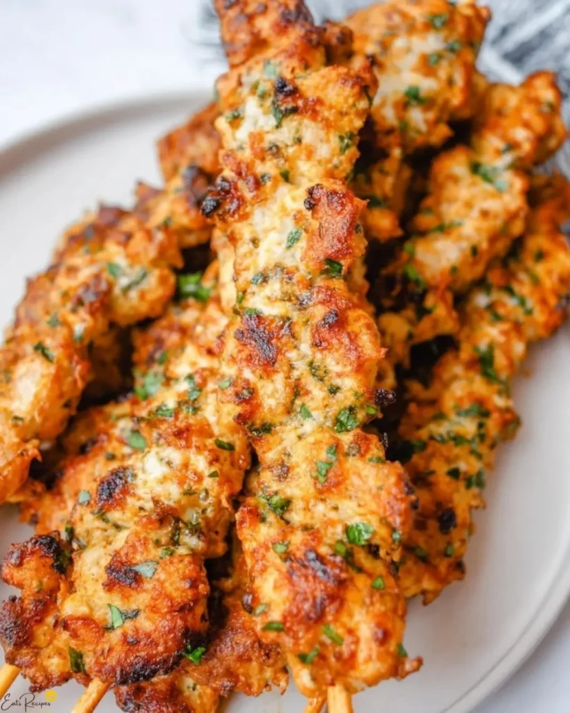 Ingredients for Air Fryer Garlic Parmesan Chicken Skewers