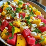 Peach Watermelon Salad