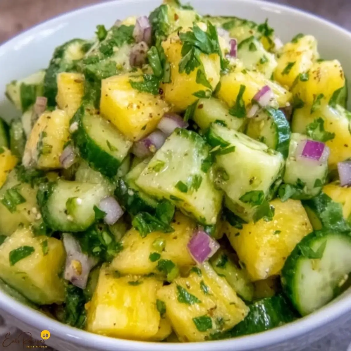 Pineapple Cucumber Salad