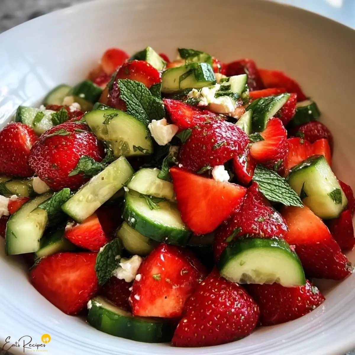 Strawberry Cucumber Salad