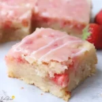 Strawberry Lemon Blondies