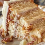 White German Chocolate Cake with a Cheesecake Center Recipe
