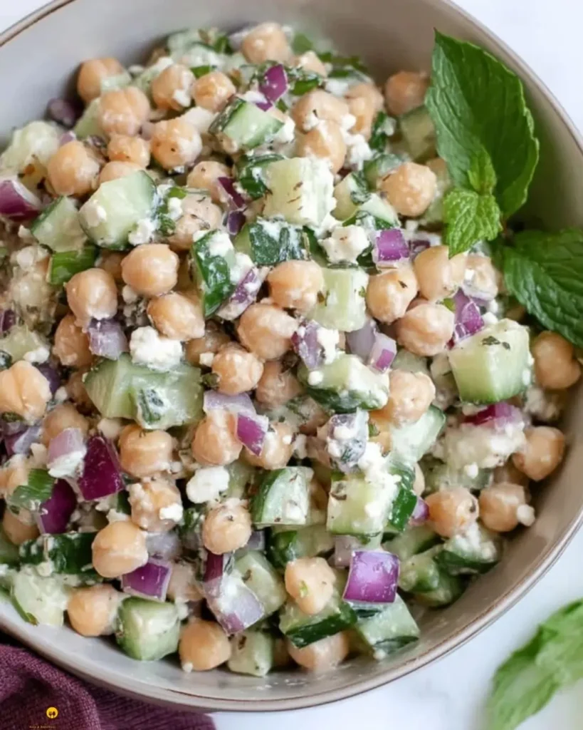 Why You’ll Love This Chickpea Feta Cucumber Salad