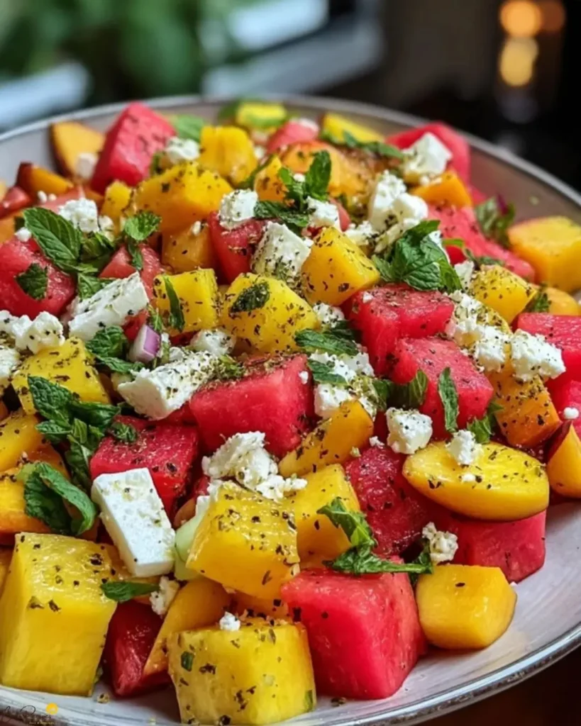 Why You’ll Love This Peach Watermelon Salad