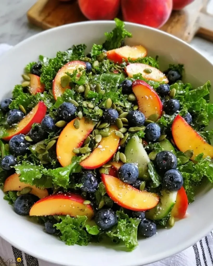 Why You’ll Love This Peach and Blueberry Kale Salad