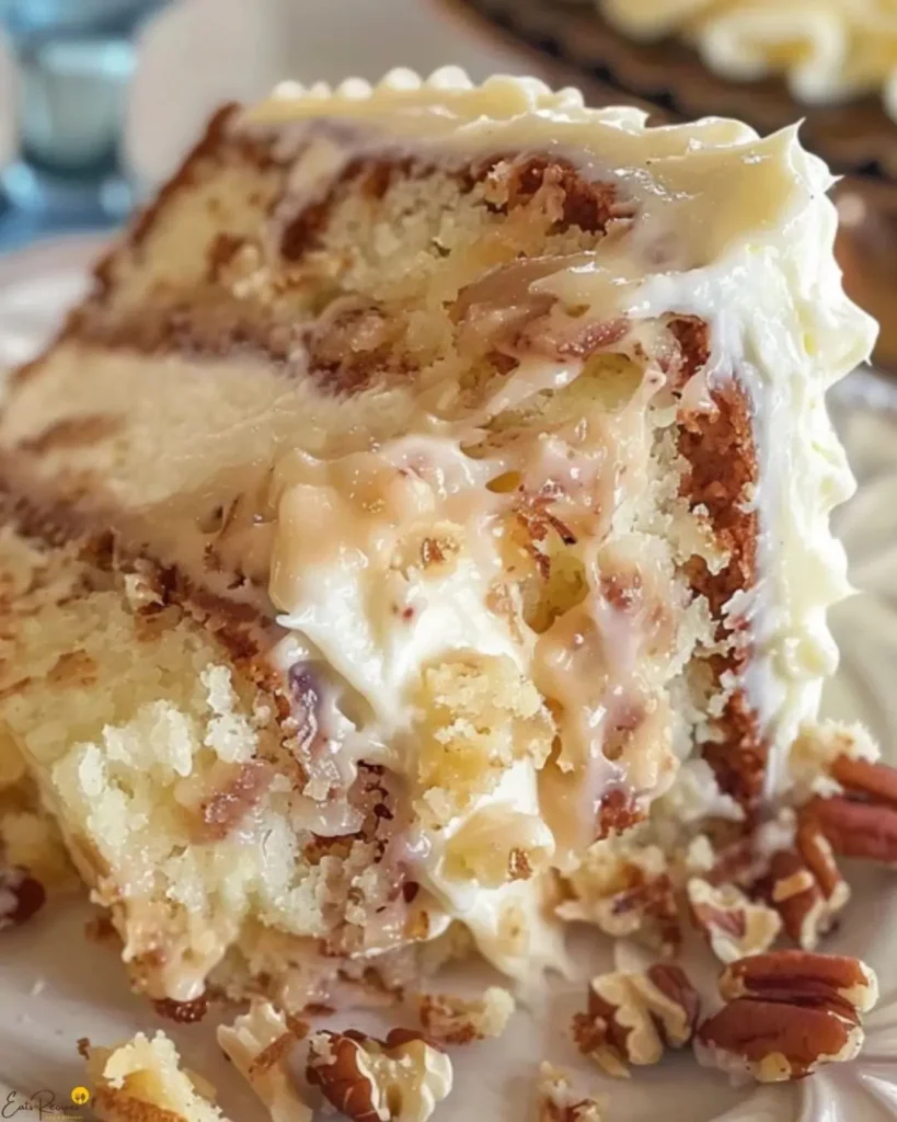 Why You’ll Love This White German Chocolate Cake with a Cheesecake Center