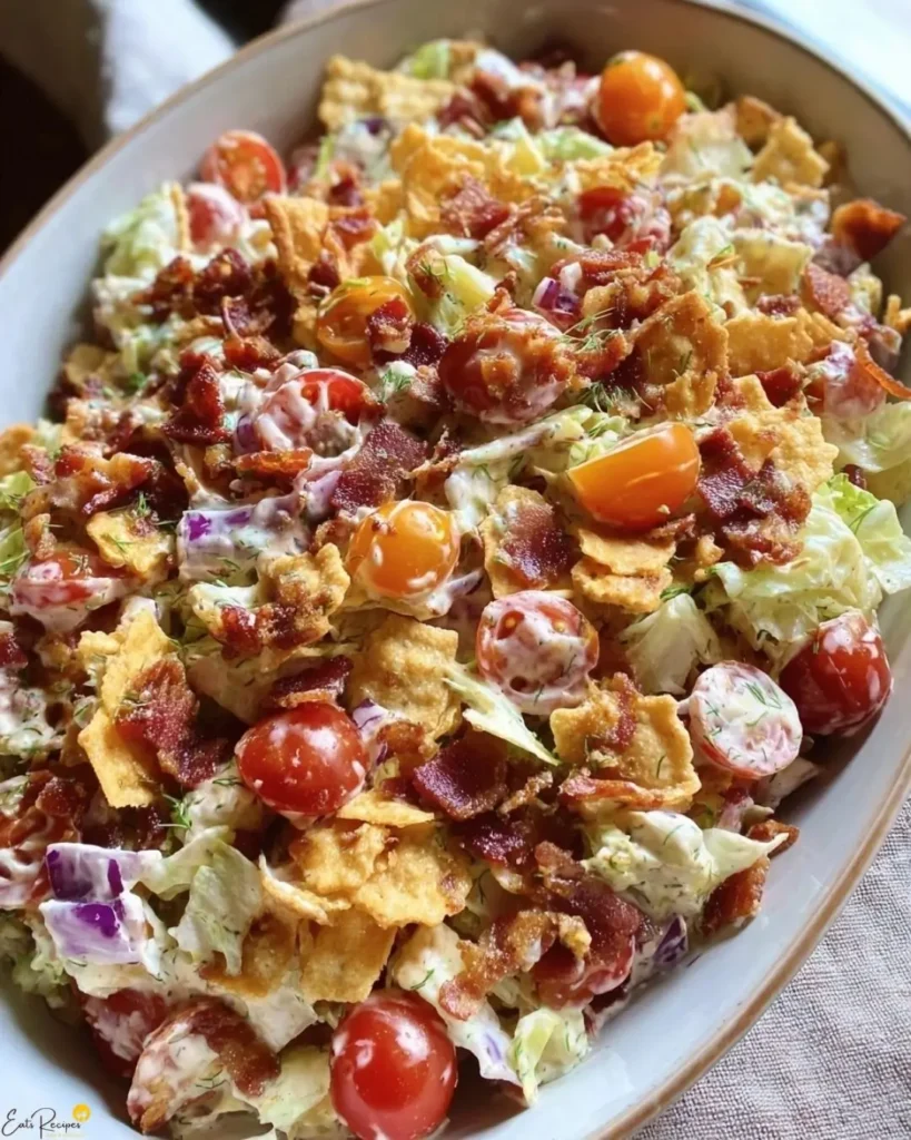 Easy BLT Cracker Salad Recipe for Quick Lunch