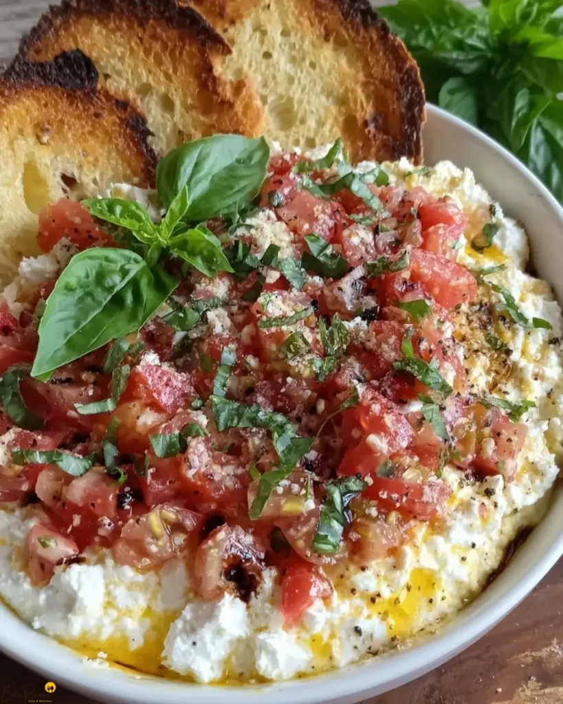 Easy Caprese Bruschetta Dip Recipe for Entertaining 5 How to Make Caprese Bruschetta Dip