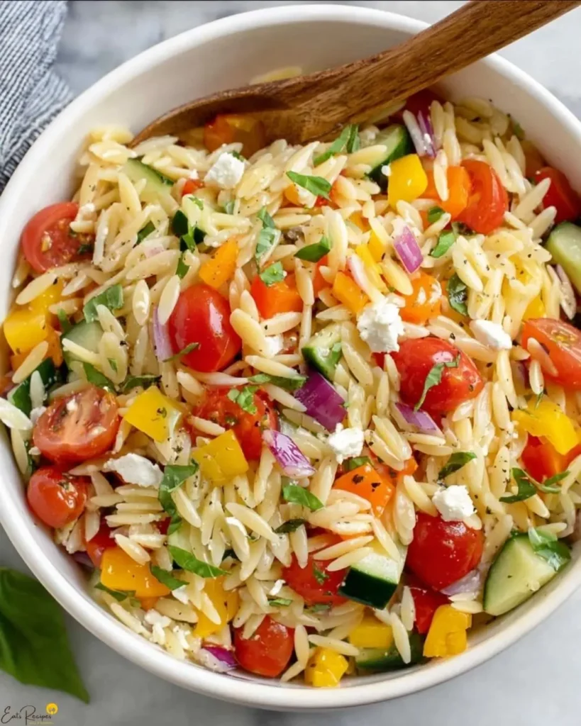 Rainbow Orzo Salad: A Colorful, Fresh, and Easy Crowd-Pleaser