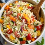 Rainbow Orzo Salad