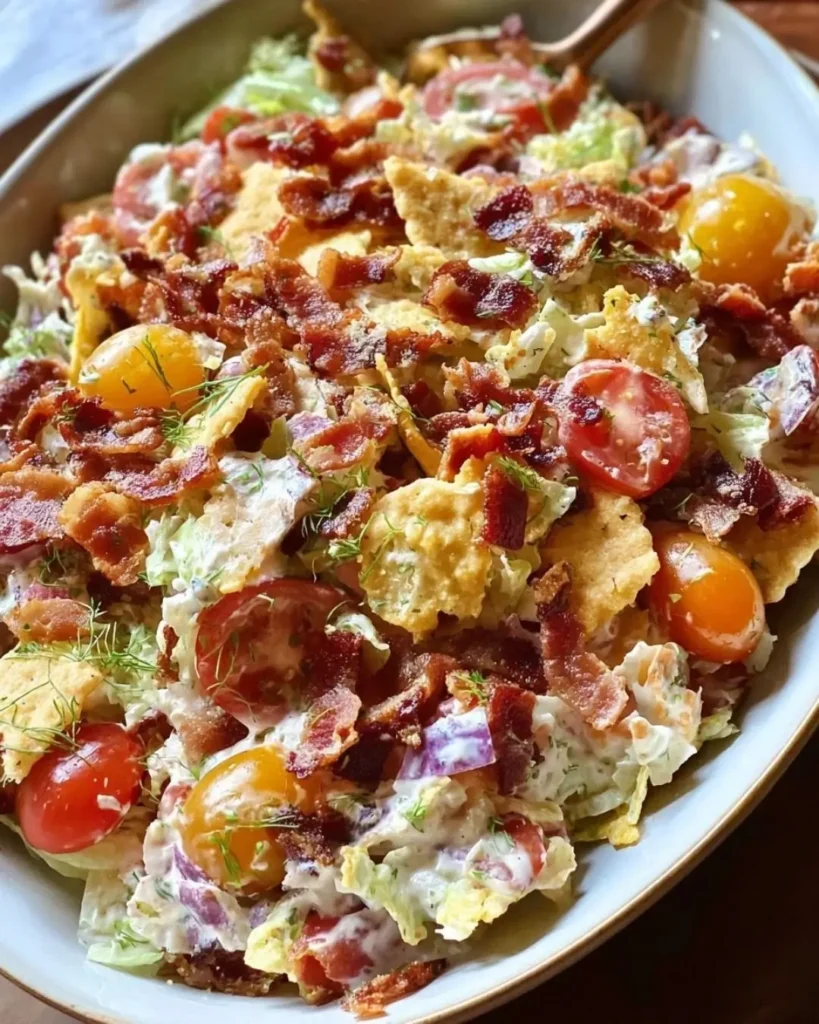 Easy BLT Cracker Salad Recipe for Quick Lunch
