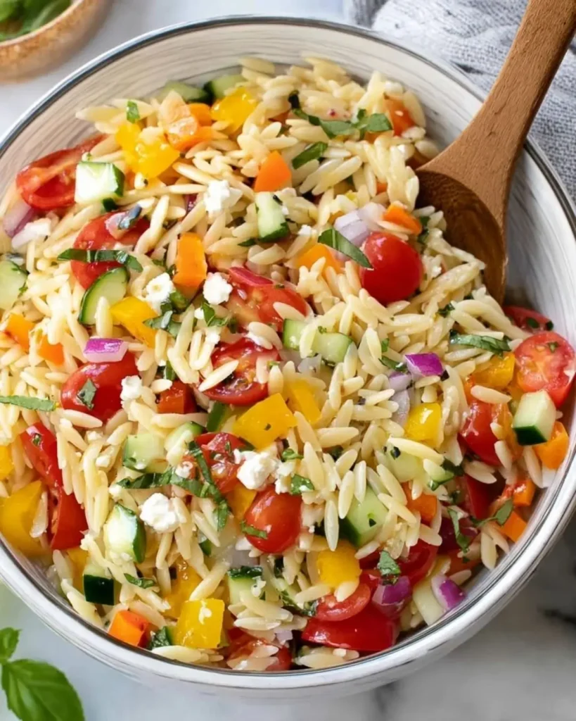Rainbow Orzo Salad: A Colorful, Fresh, and Easy Crowd-Pleaser