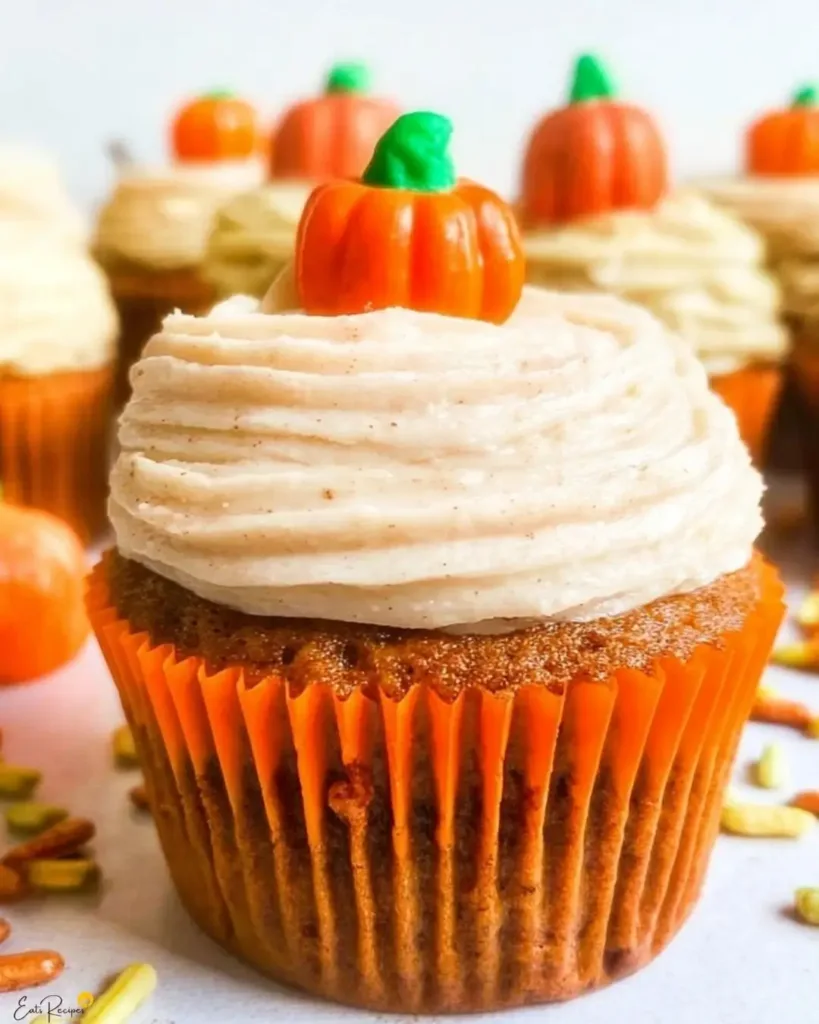 Ingredients for Pumpkin Cupcakes with Cinnamon Cream Cheese Frosting
